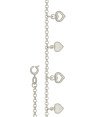 Pulseira Dois Coracao Duplo Dois Vazado Mini - G3 - 10mm x 180mm - 2.25gr