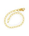 Pulseira Elo Longo Batido - CN - 6mm x 200mm - 6.30gr