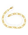 Pulseira 0.80 Palito Estampada Diamantada Centro - CE - 7mm x 200mm - 10.90gr