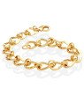 Pulseira Grume Longa Batida com Argolinha - CN - 9mm x 200mm - 13.50gr