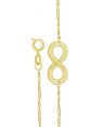 Pulseira c/ Infinito s/ Inscricao Pequeno  - CE - 11mm x 180mm - 1.70gr