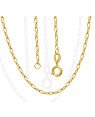 Corrente Cadeado Elo Longo 0,50 - CN - 1mm x 500mm - 3.07gr