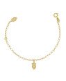 Pulseira c/ 2 Coruja e Alongador 2cm - CE - 5mm x 172mm - 1.41gr