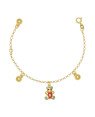 Pulseira c/ 1 Urso 3 Bolas Abs Along 2cm c/ Resina - CS - 16mm x 170mm - 1.74gr