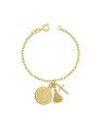 Pulseira c/ Cacho Oracao Ave Maria/N.Sr. Aparecida/ Cruz - CE - 24mm x 180mm - 4.00gr