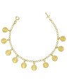 Pulseira Com Medalhas Sao Bento - CE - 9mm x 210mm - 7.20gr