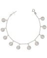 Pulseira AG Berloque c/ 10 Sao Bento 9mm c/ 1 Cruz - G3 - 9mm x 210mm - 8.09gr