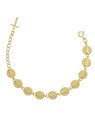 Pulseira c/ 10 Sao Bento 8,5 (Corrente 5cm) c/ 1 Cruz - CE - 9mm x 21mm - 5.90gr