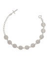 Pulseira AG c/ 10 Sao Bento 8,5 (Corrente 5cm) c/ 1 Cruz - G3 - 9mm x 21mm - 6.85gr