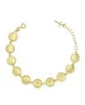 Pulseira 10 Mandamentos c/ Alongador e Cruz - CE - 11mm x 230mm - 7.30gr