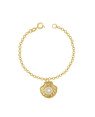Pulseira c/ 1 Concha e Perola 6mm - CE - 18mm x 180mm - 3.12gr