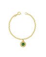 Pulseira c/ Simbolo Whatsapp c/ Resina - CE - 17mm x 180mm - 2.20gr