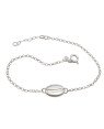 Pulseira AG c/ 1 Buzio 2cm Alongador - G3 - 9mm x 200mm - 1.90gr