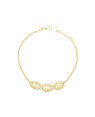 Pulseira c/ 3 Buzios 2cm Alongador - CE - 9mm x 200mm - 2.92gr