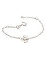 Pulseira AG c/ 1 Abelha (12cm + 2cm Along ) - G3 - 8mm x 140mm - 1.38gr