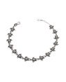 Pulseira AG (Envelhecida) 18cm c/ 15 Tartaruga Marinha 8mm - G3 - 9mm x 180mm - 5.13gr