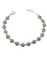 Pulseira AG (Envelhecida) 18cm c/ 16 Concha 8mm - G3 - 7mm x 180mm - 5.77gr