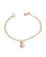 Pulseira p/ 2 Unicornios - CS - 8mm x 140mm - 1.82gr