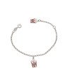 Pulseira AG c/ 2 Pipoca  Along 2cm  - G6 - 8mm x 140mm - 1.68gr