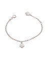 Pulseira AG c/ 2 Camelia 7,5mm 12+2cm Along  - G3 - 8mm x 140mm - 1.64gr