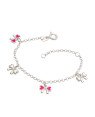 Pulseira AG 2 Lacos c/ Resina 2 Lacos Liso 12cm + 2 cm Along  - G6 - 8mm x 140mm - 1.88gr