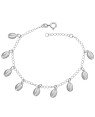Pulseira AG c/ 9 Buzios 8mm (18+2cm) - G3 - 6mm x 200mm - 2.63gr