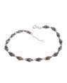 Pulseira AG Envelhecida c/ 16 Caracol Marinho 8mm 18+2cm - G3 - 8mm x 200mm - 4.27gr