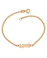 Pulseira Elo portugues Love Reticulado  - CE - 6mm x 180mm - 2.10gr