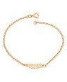 Pulseira Elo portugues Amor  Reticulado - CE - 6mm x 180mm - 2.20gr