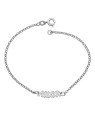 Pulseira AG Elo portugues Amor  Reticulado - G3 - 6mm x 180mm - 1.53gr