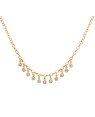 Pulseira 18cm + 2cm Along 8 Pedras - CE - 5mm x 200mm - 2.91gr