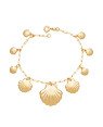 Pulseira p/ 9 Conchas Degrade  - CE - 20mm x 180mm - 3.40gr