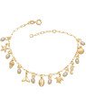 Pulseira c/ 8 Perolas 4mm 7 Diversos Mar  - CS - 8mm x 200mm - 4.57gr