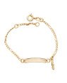 Pulseira Chapa Lisa c/ Figuinha - CS - 4mm x 140mm - 1.70gr