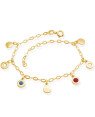 Pulseira c/ 2 Redondos Vaz 3 Lisos 2 p/ Resina  - CS - 6mm x 200mm - 2.60gr