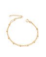 Pulseira Dupla c/ Bolinha 3mm (18+2) - CE - 3mm x 200mm - 1.75gr