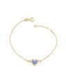 Pulseira Cartie c/ Coracao Borda Diamantada p/ Resina - CE - 10mm x 180mm - 1.70gr