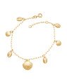 Pulseira Cartie p/ 4 Buzios 3 Conchas  - CE - 13mm x 200mm - 3.38gr