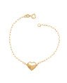Pulseira Cartie c/ Coracao 10mm Liso Abaulado - CE - 10mm x 180mm - 1.50gr