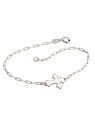 Pulseira Ag Cartie c/Cruz 15mm  Lisa - G3 - 15mm x 200mm - 1.95gr