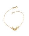 Pulseira Cartie Lua 15mm c/ Estrelas Coloridas - CE - 7mm x 180mm - 2.00gr