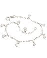 Pulseira Ag c/ 9 Redondos mini - G3 - 4mm x 180mm - 2.09gr