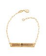 Pulseira Cartie c/ Placa Pai Nosso - CE - 7mm x 180mm - 2.90gr