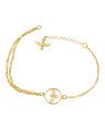 Pulseira Cingapura c/ Espirito Santo Vazado 12mm - CE - 12mm x 180mm - 2.20gr