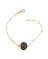 Pulseira c/ Lua Diamantada 4 Estrelas   - CE - 15mm x 180mm - 2.10gr