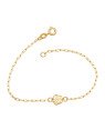 Pulseira Cartie c/ Camelia 7,5mm - CE - 8mm x 180mm - 1.35gr