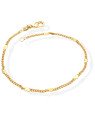 Pulseira c/ Coracao Liso 1,5mm - CS - 2mm x 180mm - 1.40gr