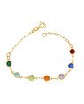 Pulseira c/ Redondo Acrilico 5mm Colorido - CS - 5mm x 180mm - 1.70gr