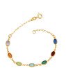 Pulseira Oval Acrilico Colorido (Verde/Azul/Verde Claro/Laranja/Lilas/Azul/Vermelho) - CS - 4mm x 180mm - 1.90gr