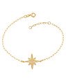 Pulseira Cartie c/ 1 Estrela 18mm Reticulada  - CE - 18mm x 180mm - 1.71gr